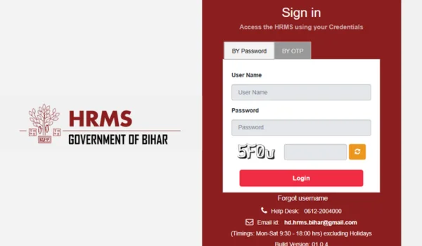 HRMS Bihar Login