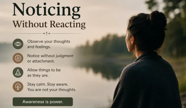 Noticing Without Reacting